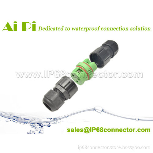 Straight Waterproof Inline Cable Connectors with 2P,3P and 4P